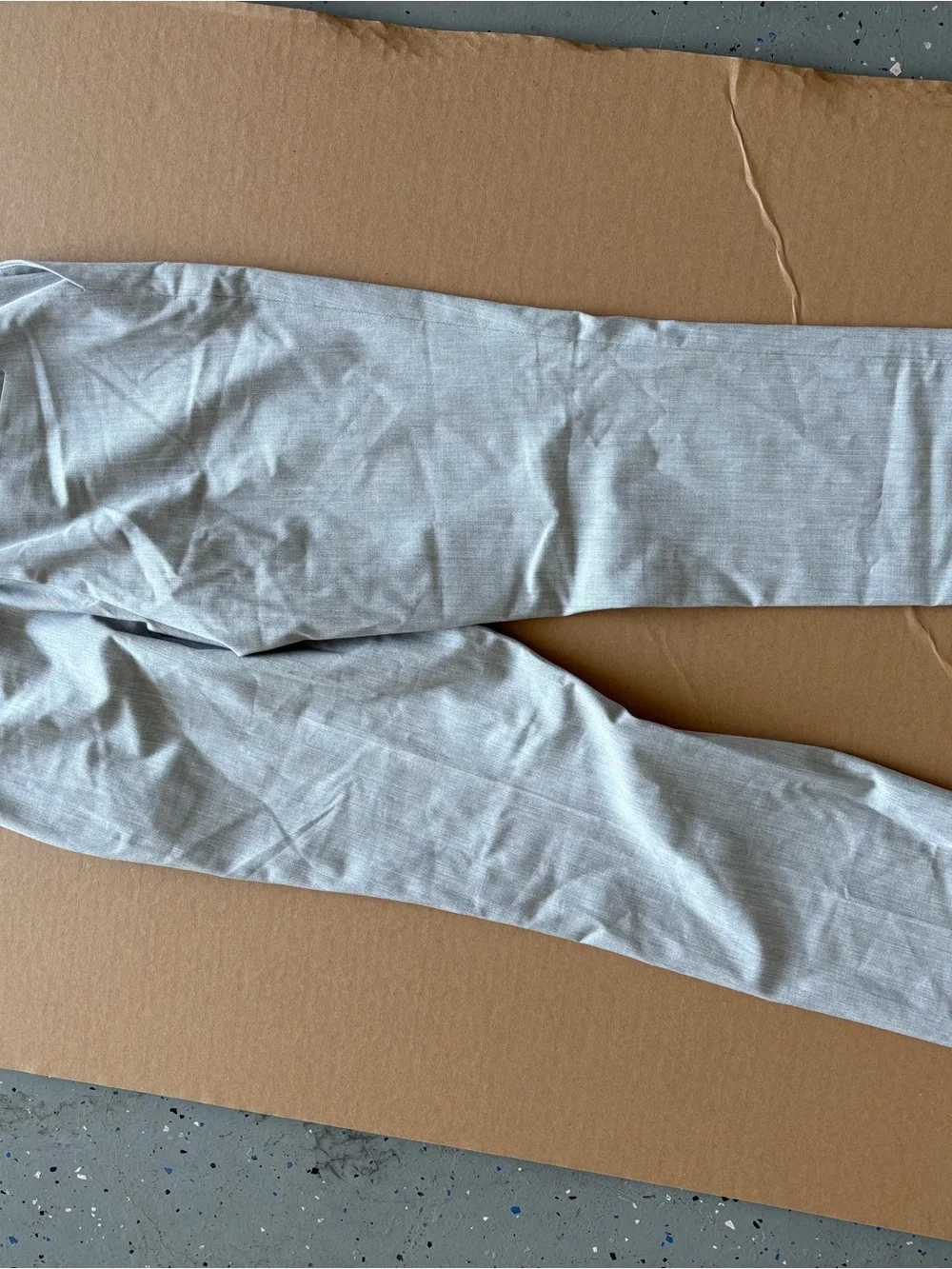 Uniqlo Men's Light Gray Dress Pants - Slim Tailored